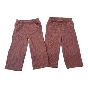 Carters Rose Pink Corduroy Wide Leg Pants